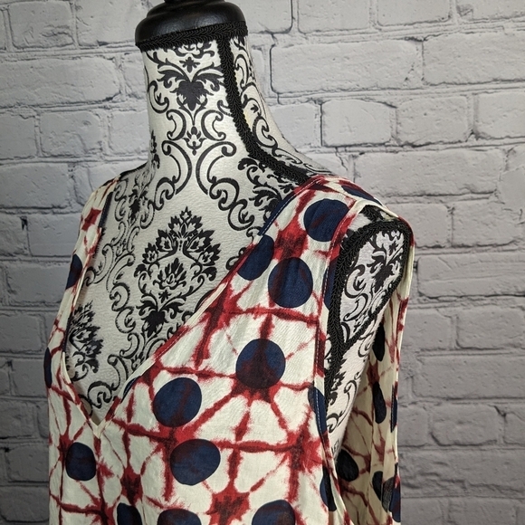 simple Suzanne Betro women's geo print NWT popover tank top plus sz 4x BBIN - Picture 7 of 11